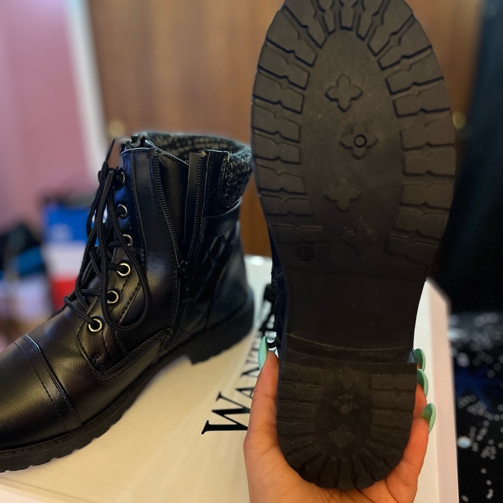 Wanted brand women black booties. Brand new with box and tissue